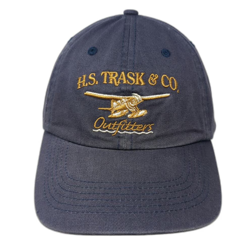 H.S. Trask & Co Baseball Cap Blue One Size Floatplane Bison Footwear Cotton Hat